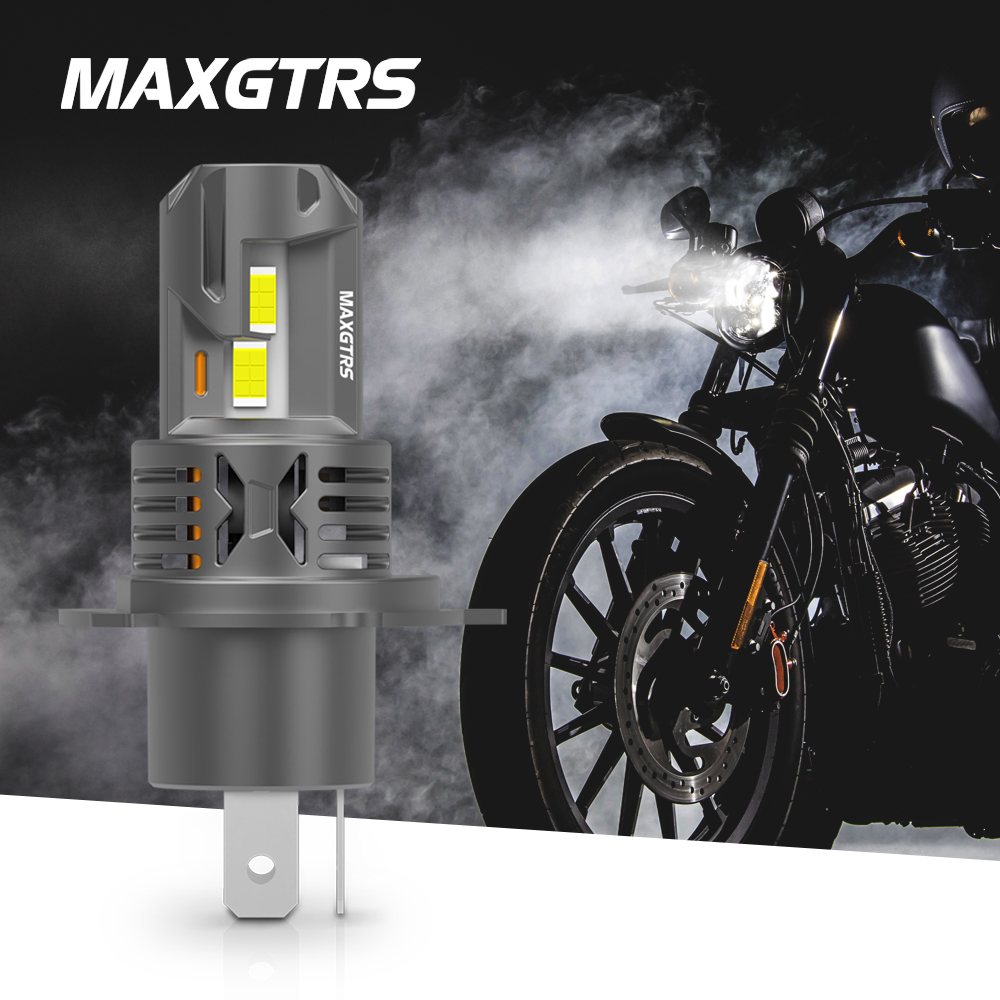 Universal Motorcycle Led Headlight Projector - 1 個 H4 オートバイ LED ヘッドライト電球