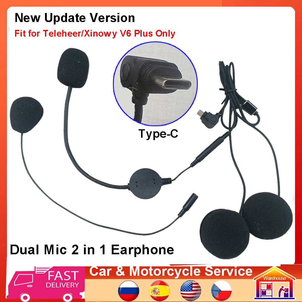Full Face Motorcycle Helmet With Bluetooth - タイプ C イヤホンスピーカー 2 in 1