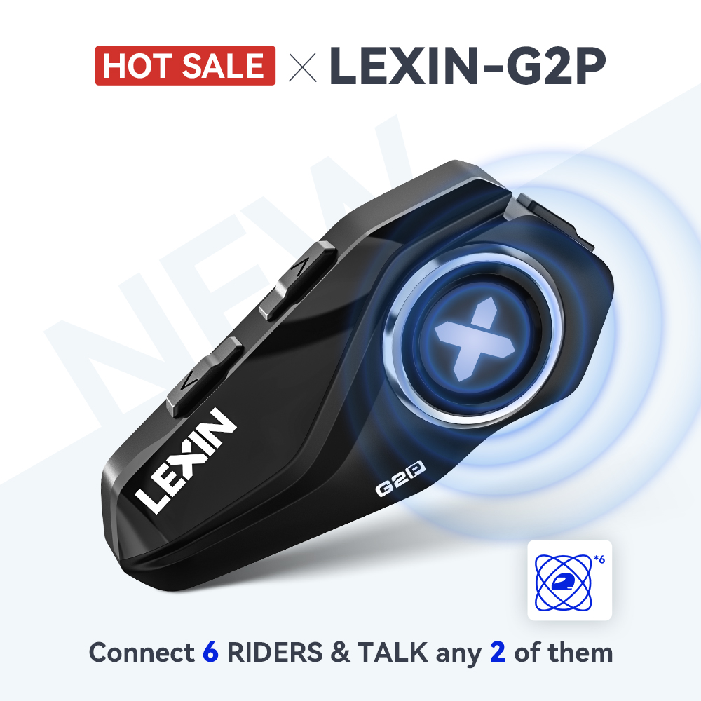 Full Face Motorcycle Helmet With Bluetooth - Lexin G2P オートバイ インターコム ヘルメット Bluetooth