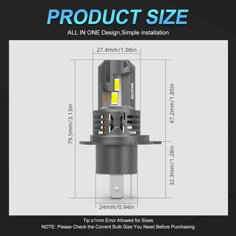 1 個 H4 オートバイ LED ヘッドライト電球 H4 H - Universal Motorcycle Led Headlight Projector のレビューと価格