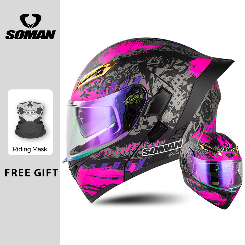 メンズバイクヘルメット DOT認証 フリップアップ モトヘル - Modular Flip Up Motorcycle Helmet Dot Approved のレビューと価格