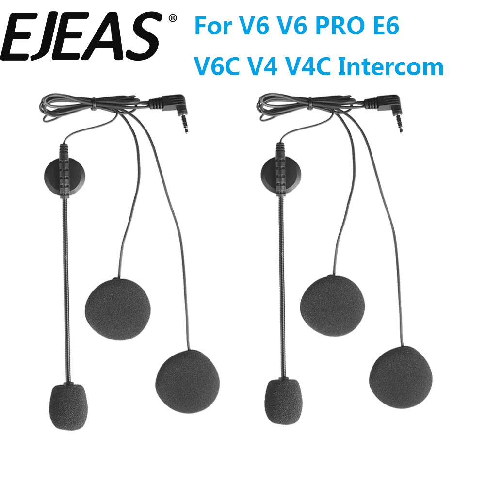EJEAS V6 Pro E6スピーカー用3.5MMイヤホン - Universal Motorcycle Helmet Intercom Headset のレビューと価格