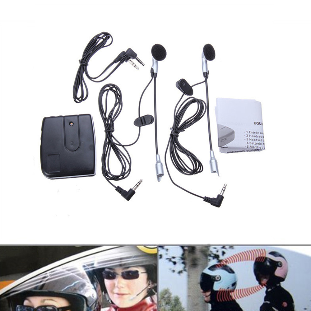 オートバイのヘルメット用の通信システム,ヘルメット用の通信デ - Universal Motorcycle Helmet Intercom Headset のレビューと価格