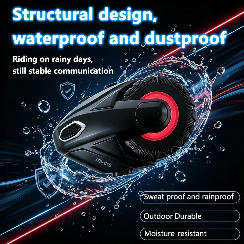 1/2個入り オートバイ用Bluetooth 5.4 ヘルメ - Universal Motorcycle Helmet Intercom Headset のレビューと価格