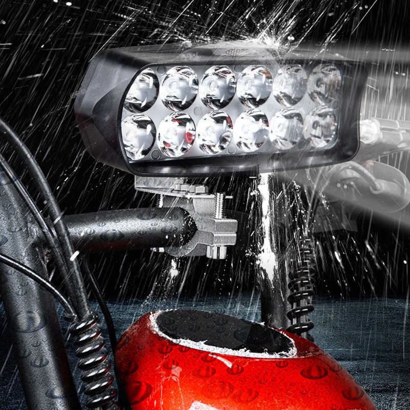 LEDモーターサイクルヘッドライト,12vスポットヘッド,8 - Universal Motorcycle Led Headlight Projector のレビューと価格